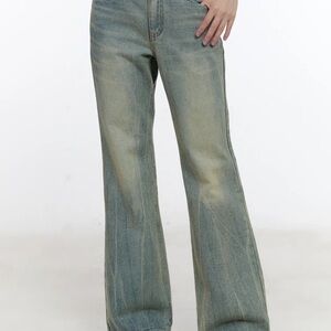 Roa Vintage Blue Flared Denim Jeans